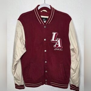 HOLLISTER Varsity Letterman Jacket LA Southern California Retro Size Large